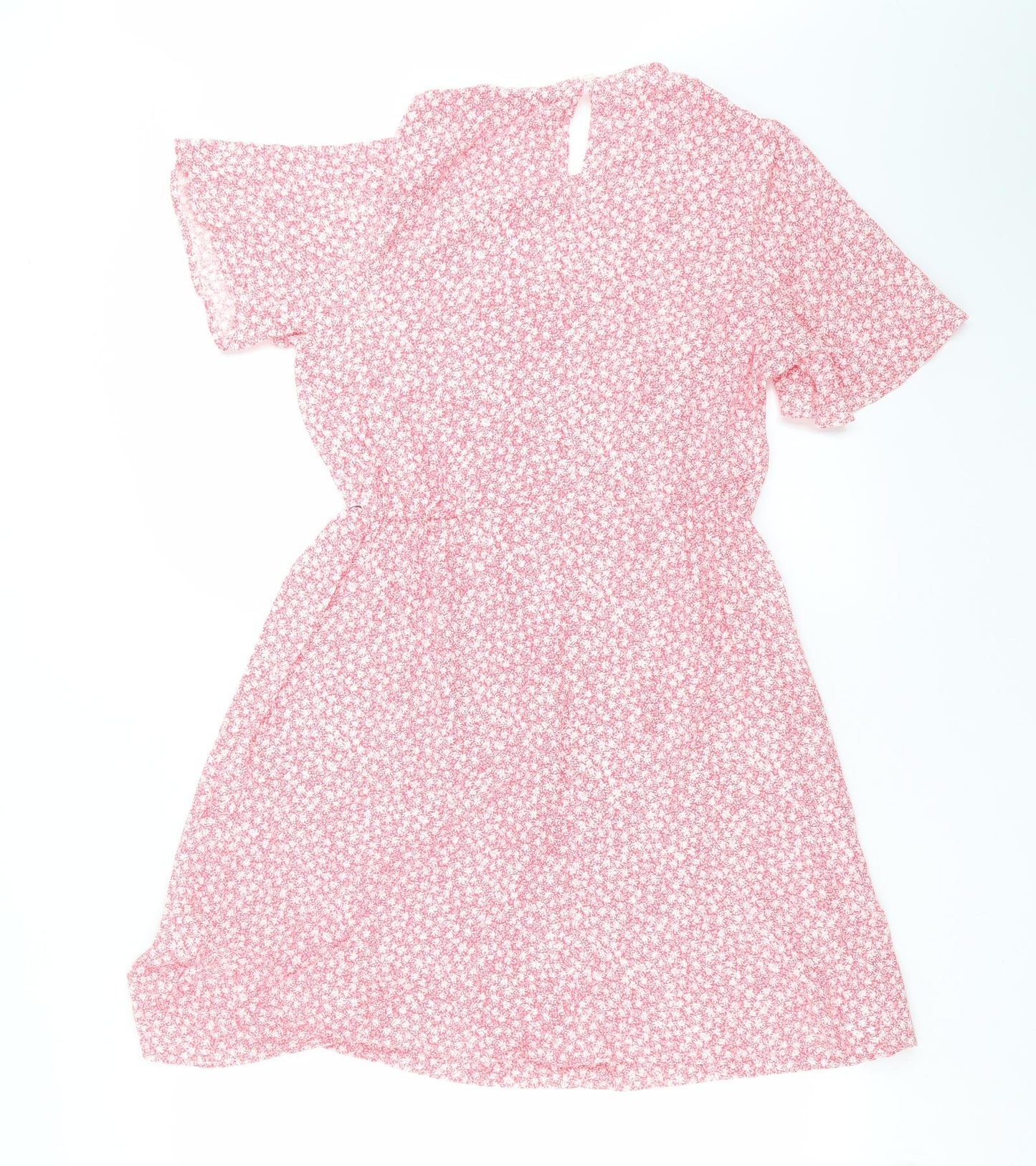 TU Womens Pink Floral  Fit & Flare  Size 8