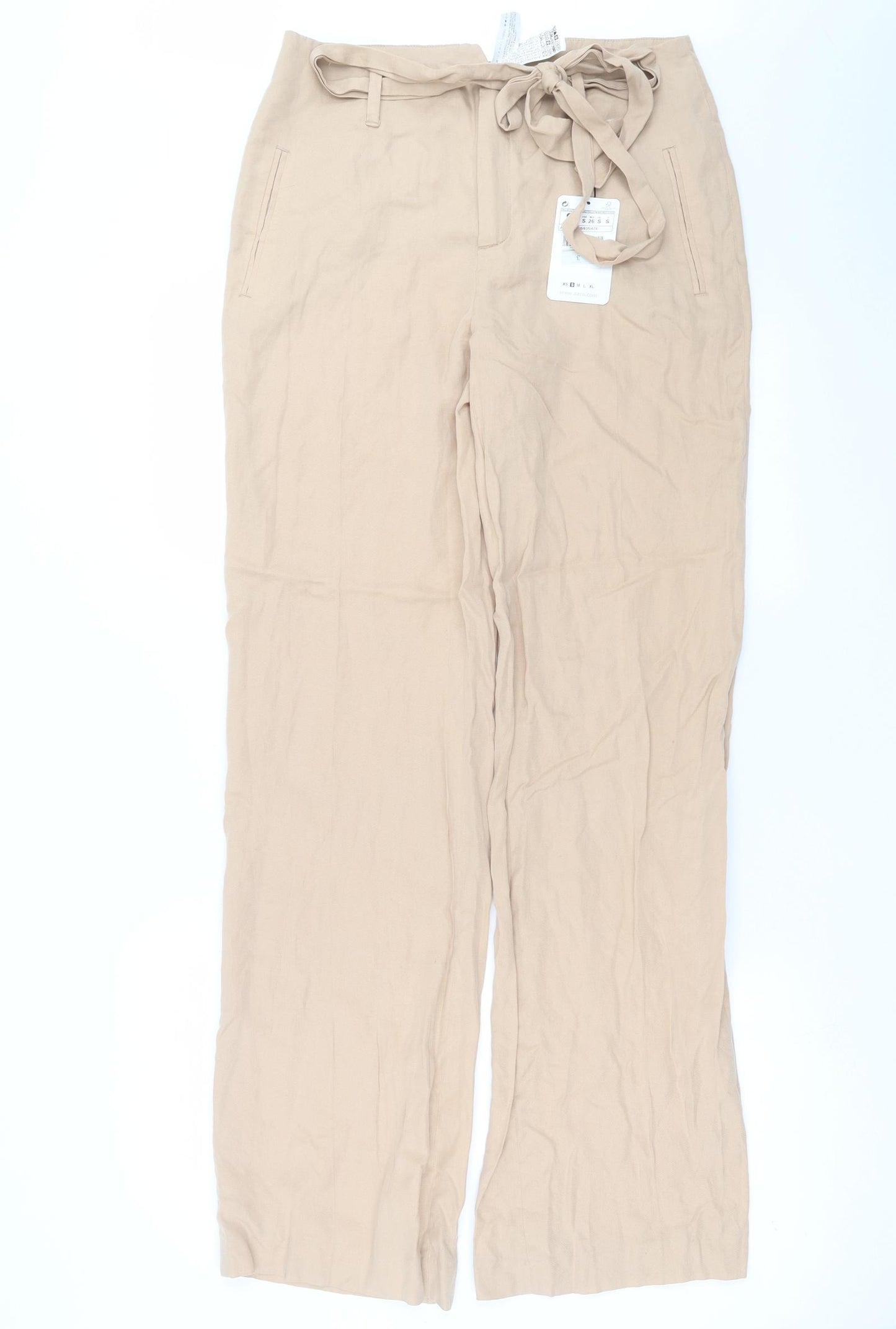 Zara Womens Beige   Trousers  Size S L34 in