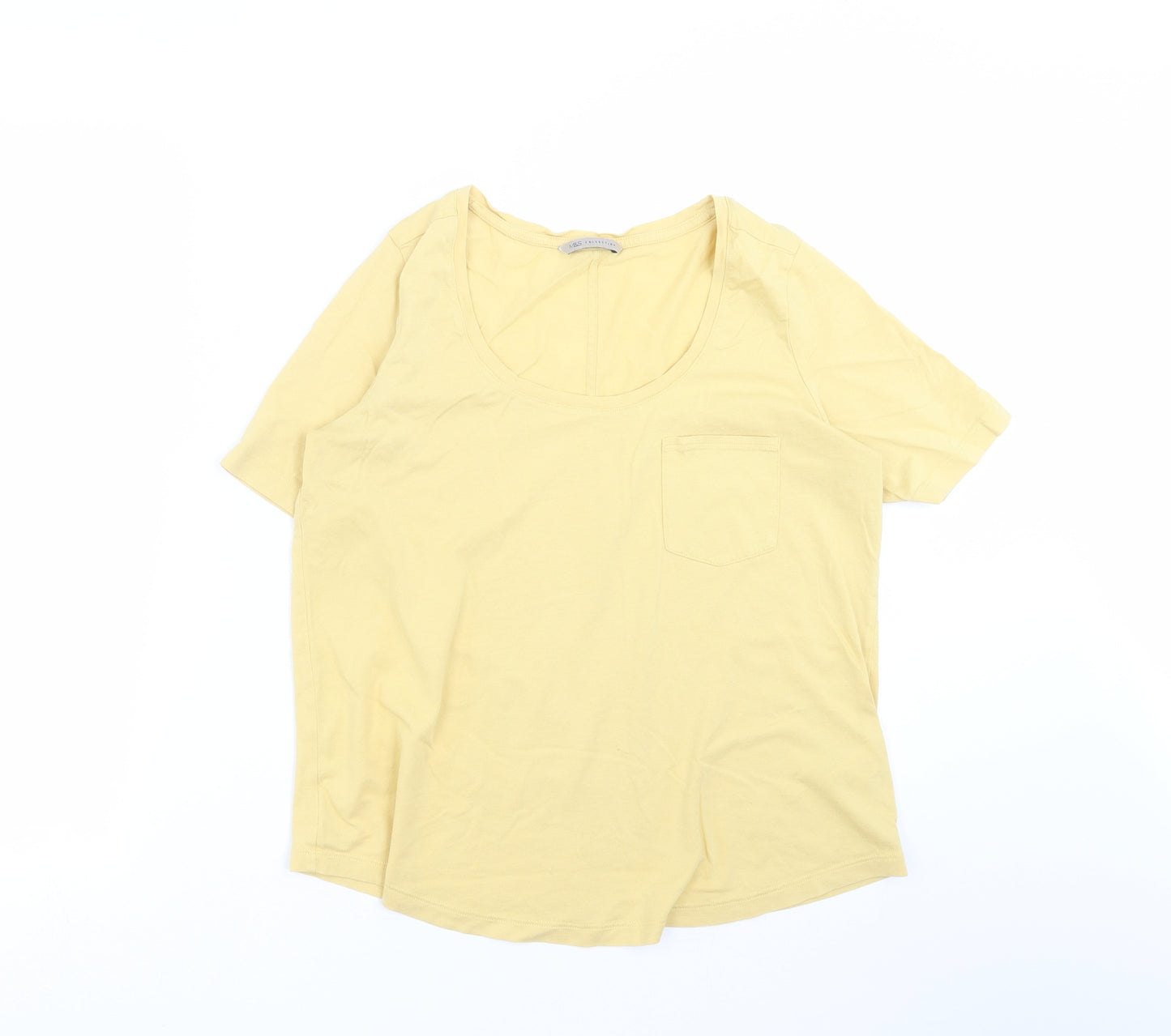 Marks and Spencer Womens Yellow   Basic T-Shirt Size 12