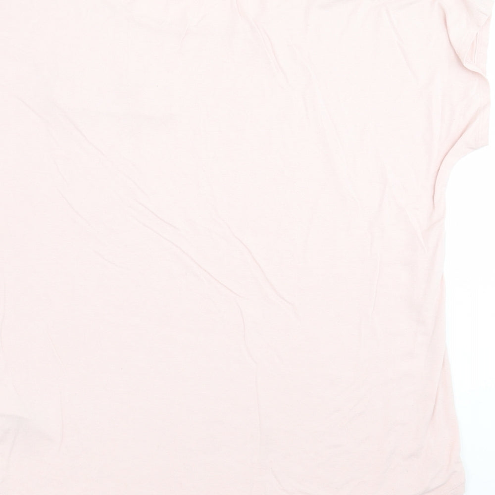 Marks and Spencer Womens Pink   Basic T-Shirt Size 14