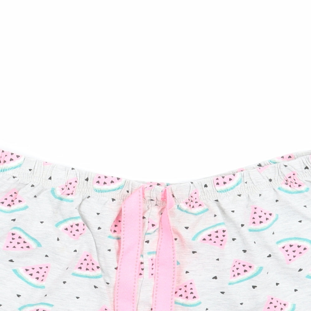 Primark Womens Grey    Sleep Shorts Size M  - watermelon