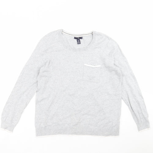 Gap Mens Grey  Knit Pullover Jumper Size M
