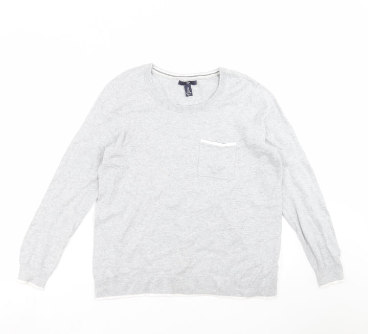 Gap Mens Grey Knit Pullover Jumper Size M