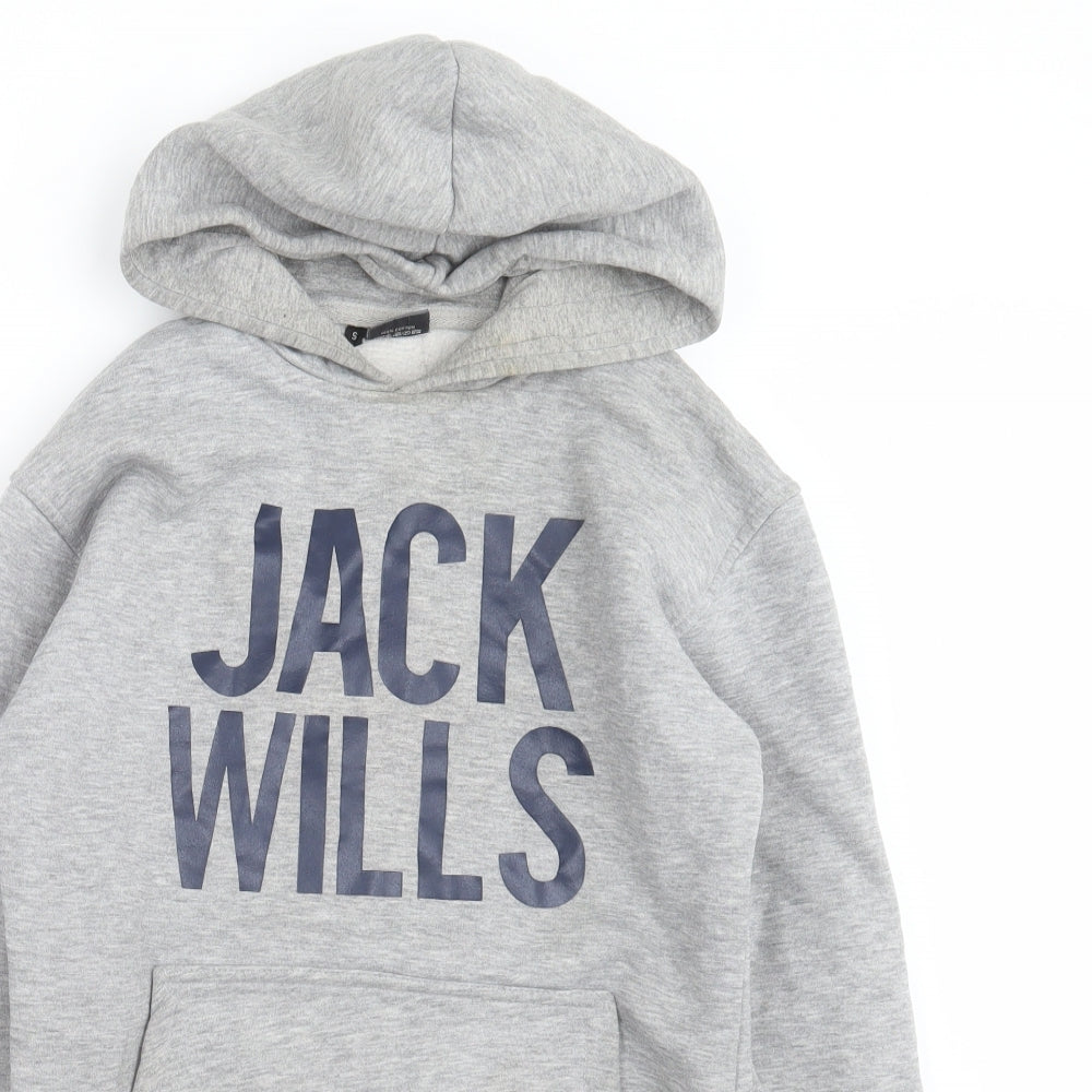 Jack Wills Mens Grey   Pullover Hoodie Size S