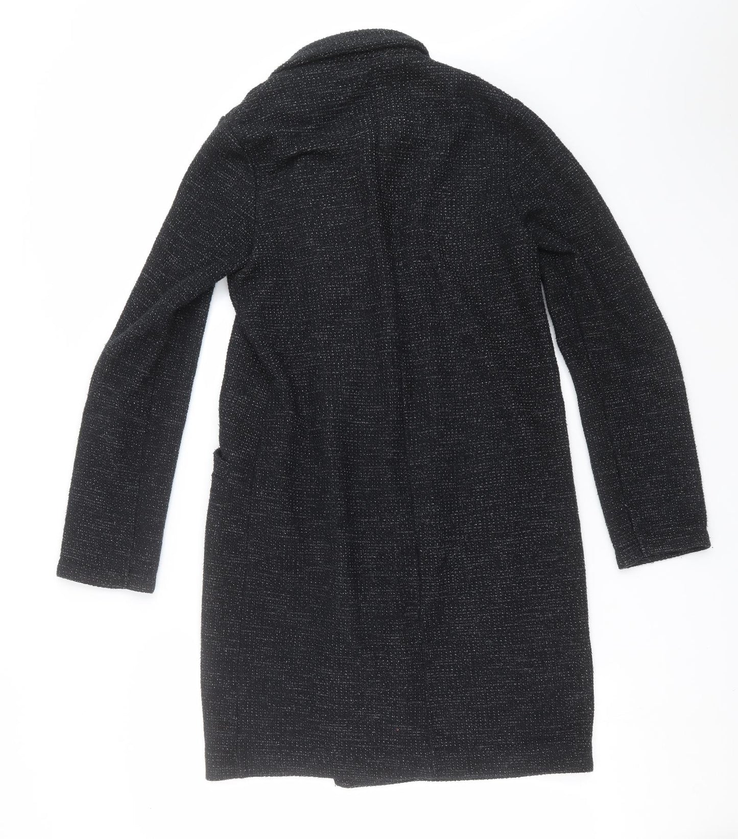 River Island Womens Black   Overcoat Coat Size 8