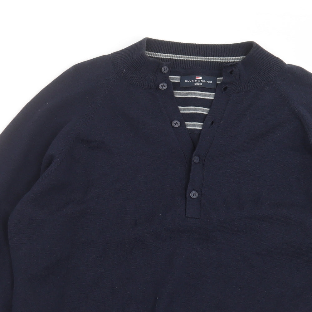 Marks and Spencer Mens Blue  Knit Pullover Jumper Size M