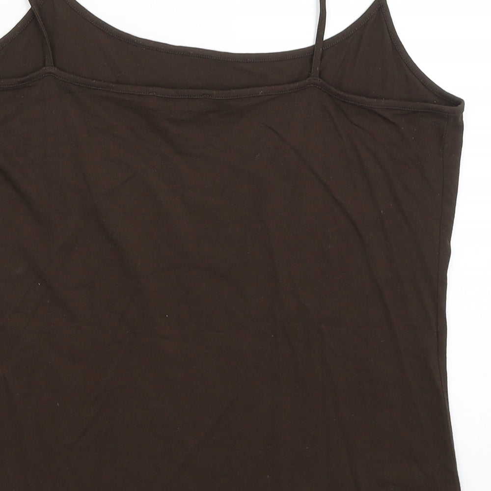 M&S Womens Brown   Camisole Tank Size 16