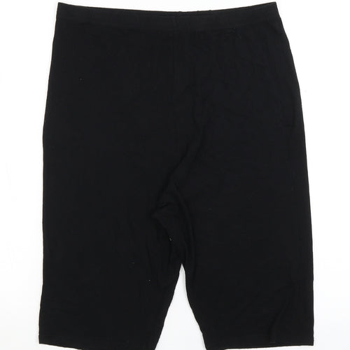 Boohoo Womens Black   Compression Shorts Size 20