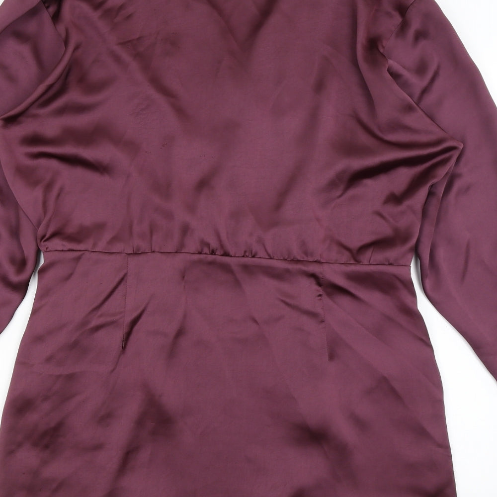 Zara Womens Purple   Fit & Flare  Size XL