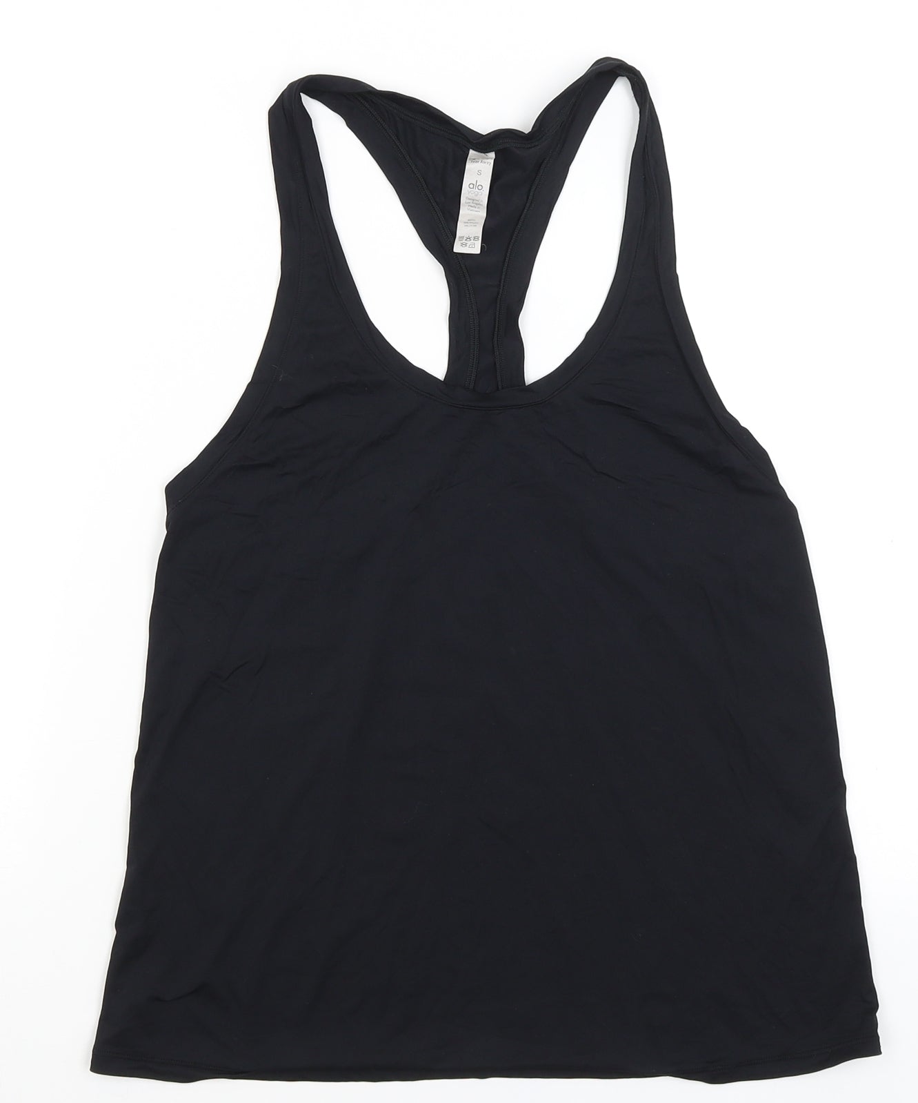 ALO Womens Black   Basic Tank Size S