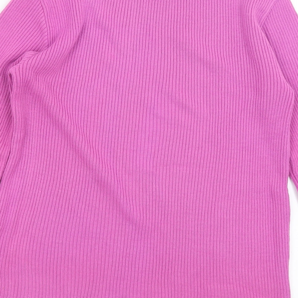 Essentials Womens Pink   Basic T-Shirt Size 10