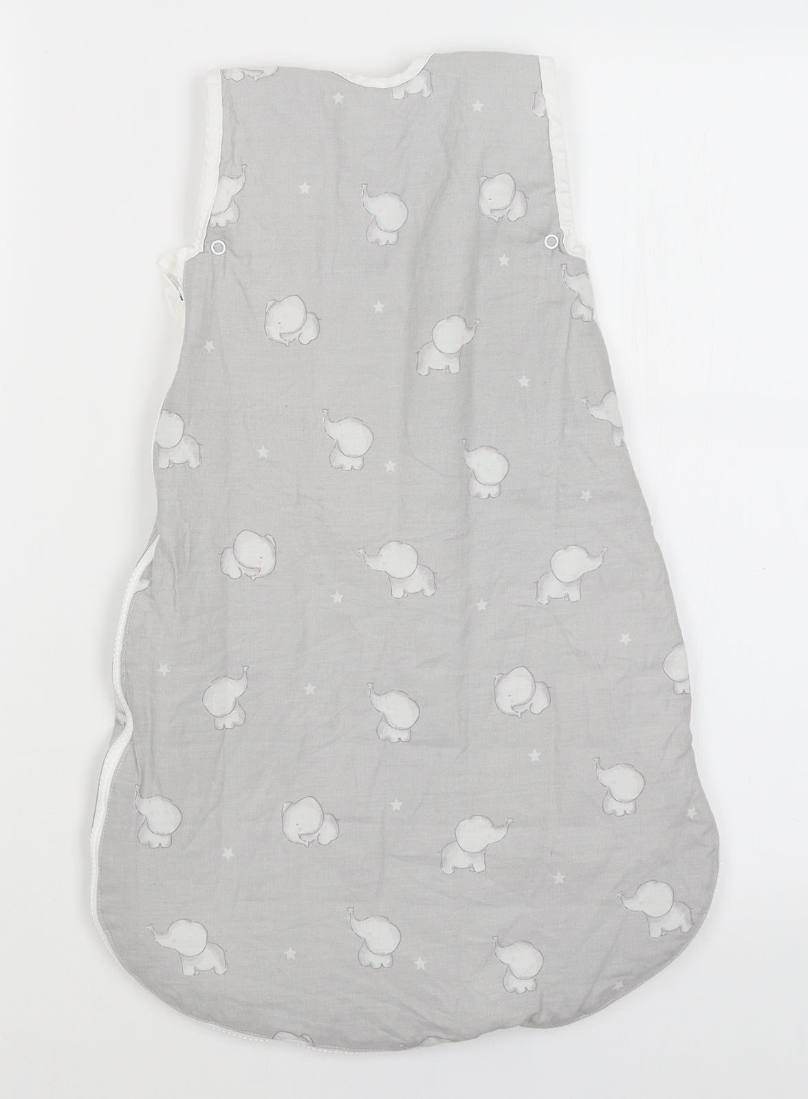 Dunelm Baby Grey   Babygrow One-Piece Size 3-6 Months  - Elephants