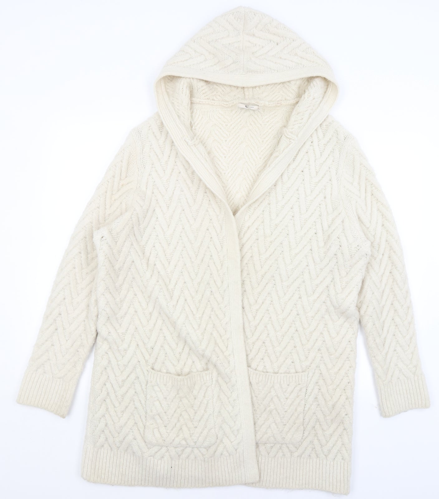 TU Womens Beige   Shrug Hoodie Size 22