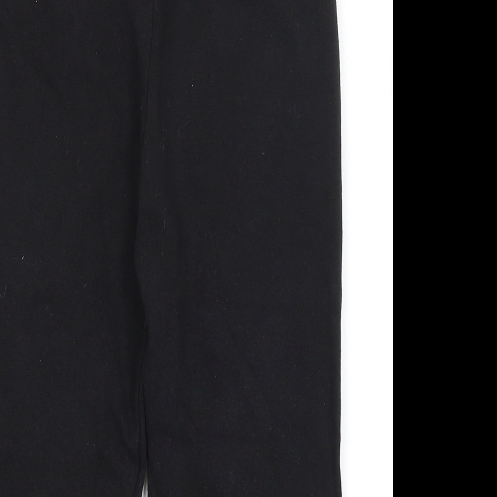 Preworn Boys Black   Jogger Trousers Size 10 Years