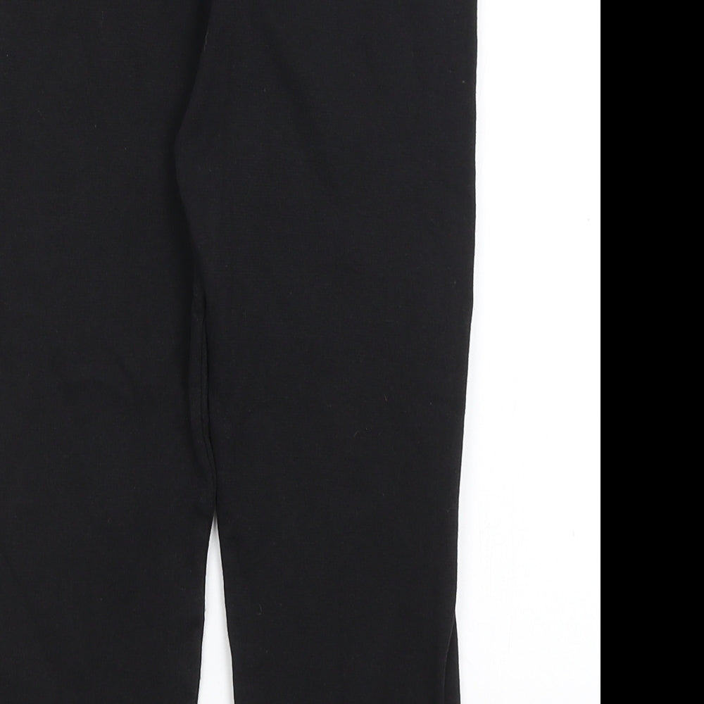 Preworn Boys Black   Jogger Trousers Size 10 Years