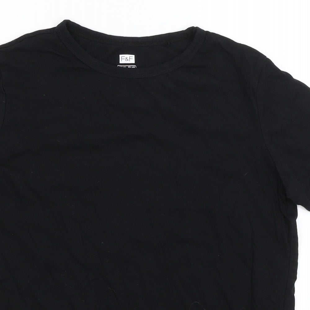 F&F Womens Black   Basic T-Shirt Size 12