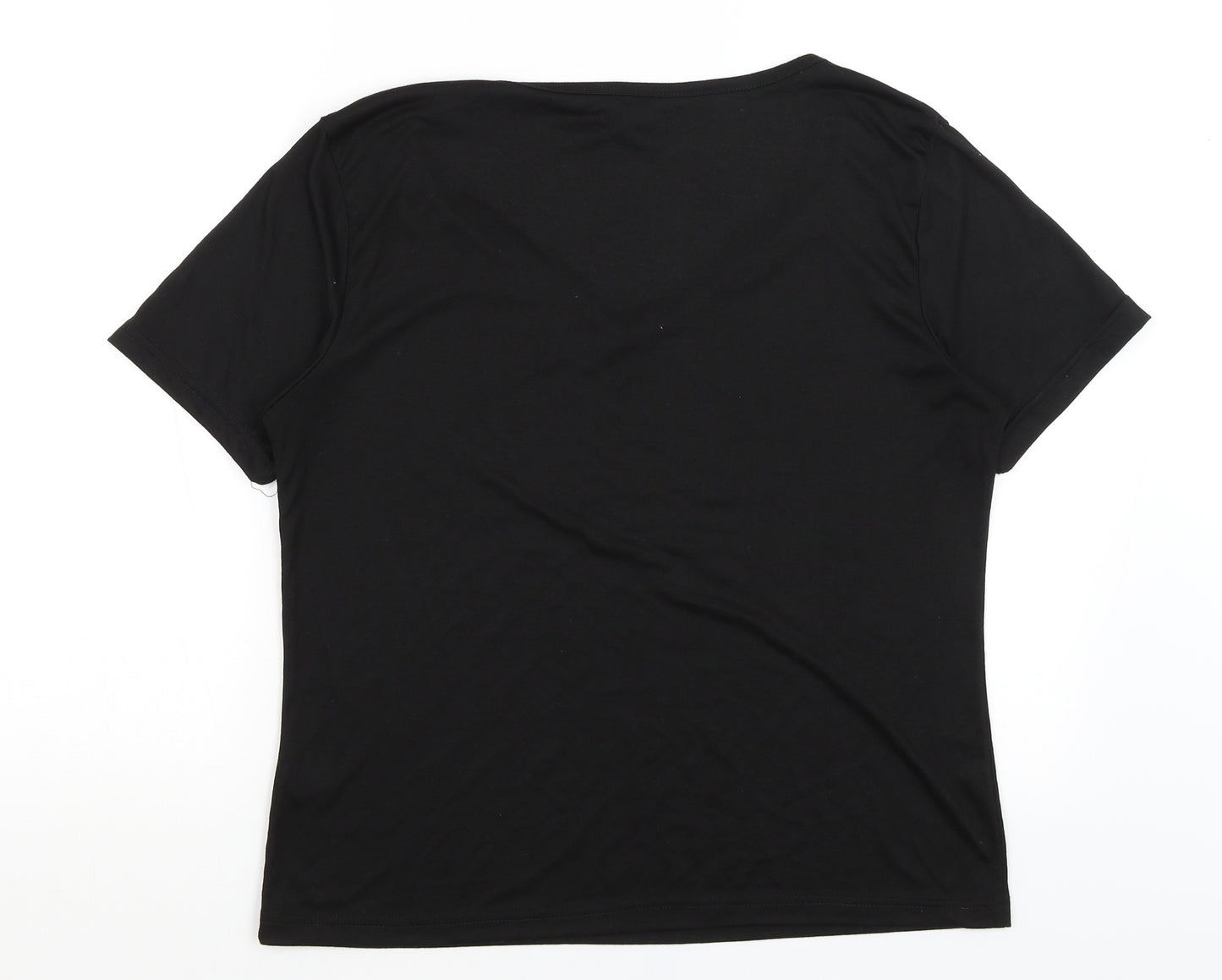 Boohoo Womens Black   Basic T-Shirt Size 16