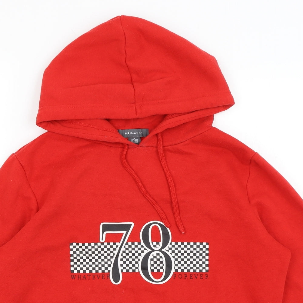 Primark Womens Red   Pullover Hoodie Size M  - Whatever, Forever