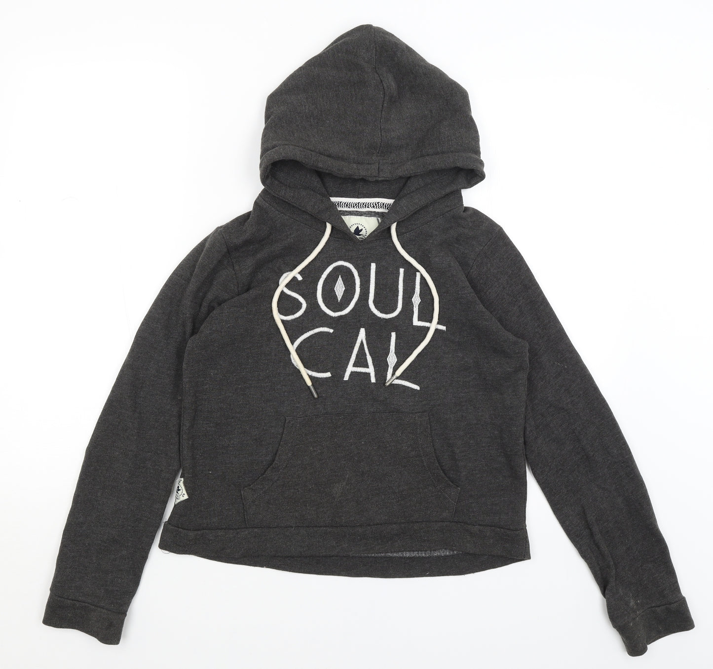 Soulcal & Co Womens Grey   Pullover Hoodie Size 10