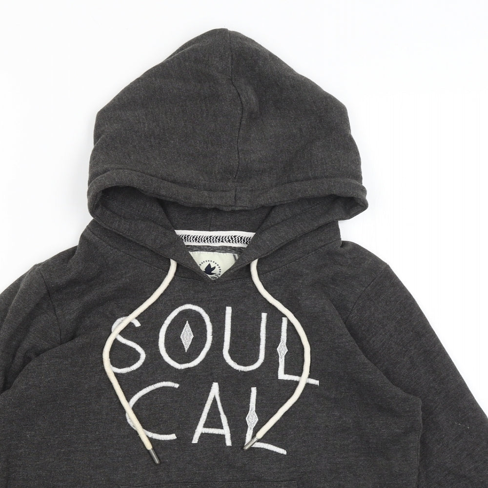 Soulcal & Co Womens Grey   Pullover Hoodie Size 10