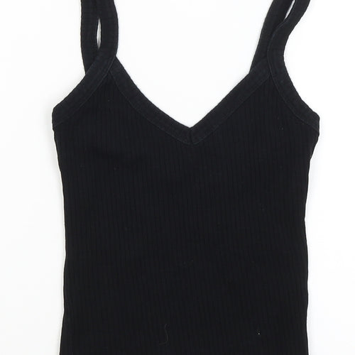 River Island Womens Black   Basic Tank Size 6