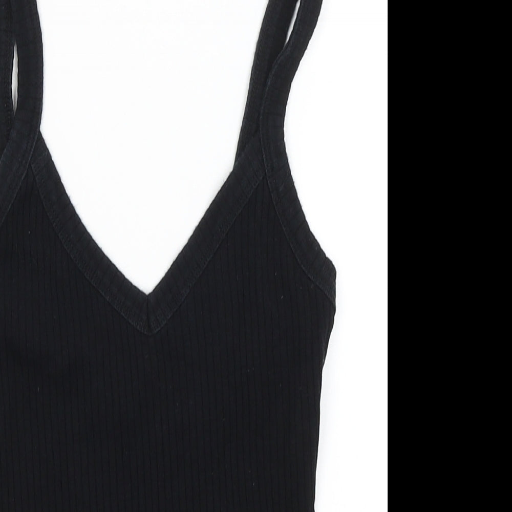 River Island Womens Black   Basic Tank Size 6