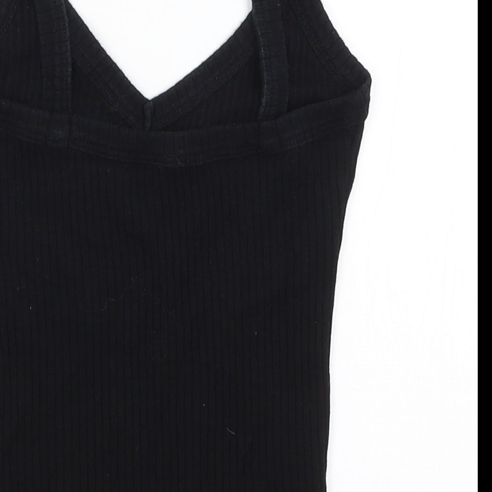 River Island Womens Black   Basic Tank Size 6