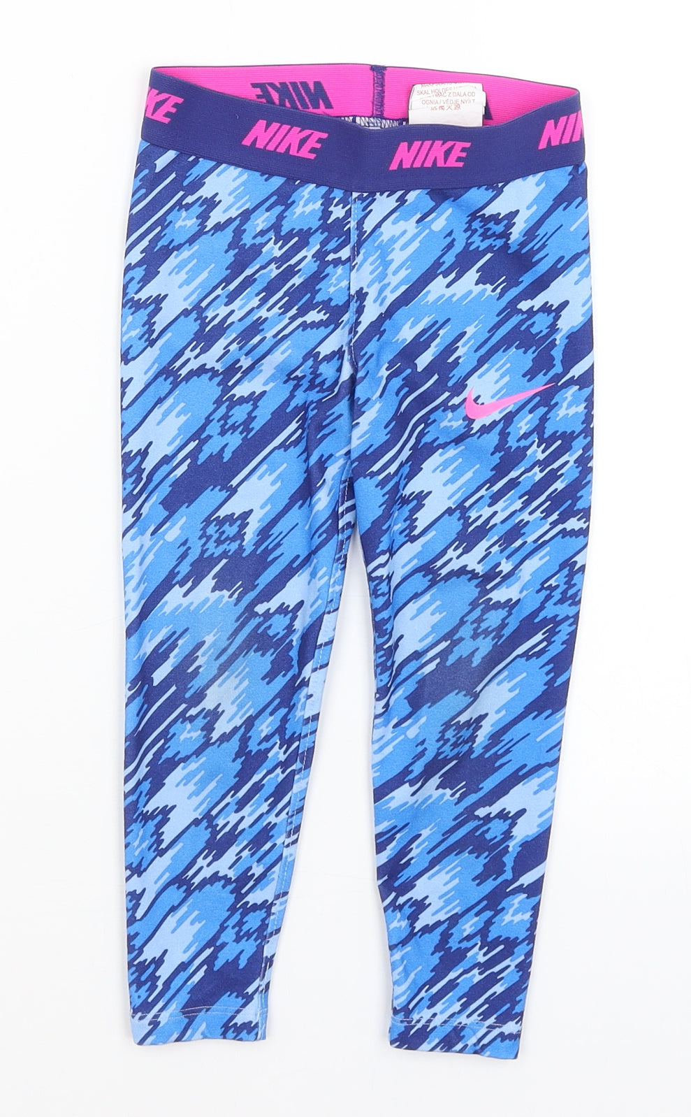 Nike Girls Blue   Capri Trousers Size 3-4 Years