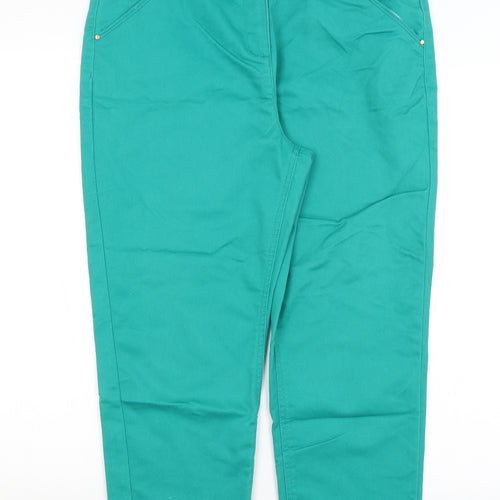 Soon Womens Green   Cropped Jeans Size 14 L23 in
