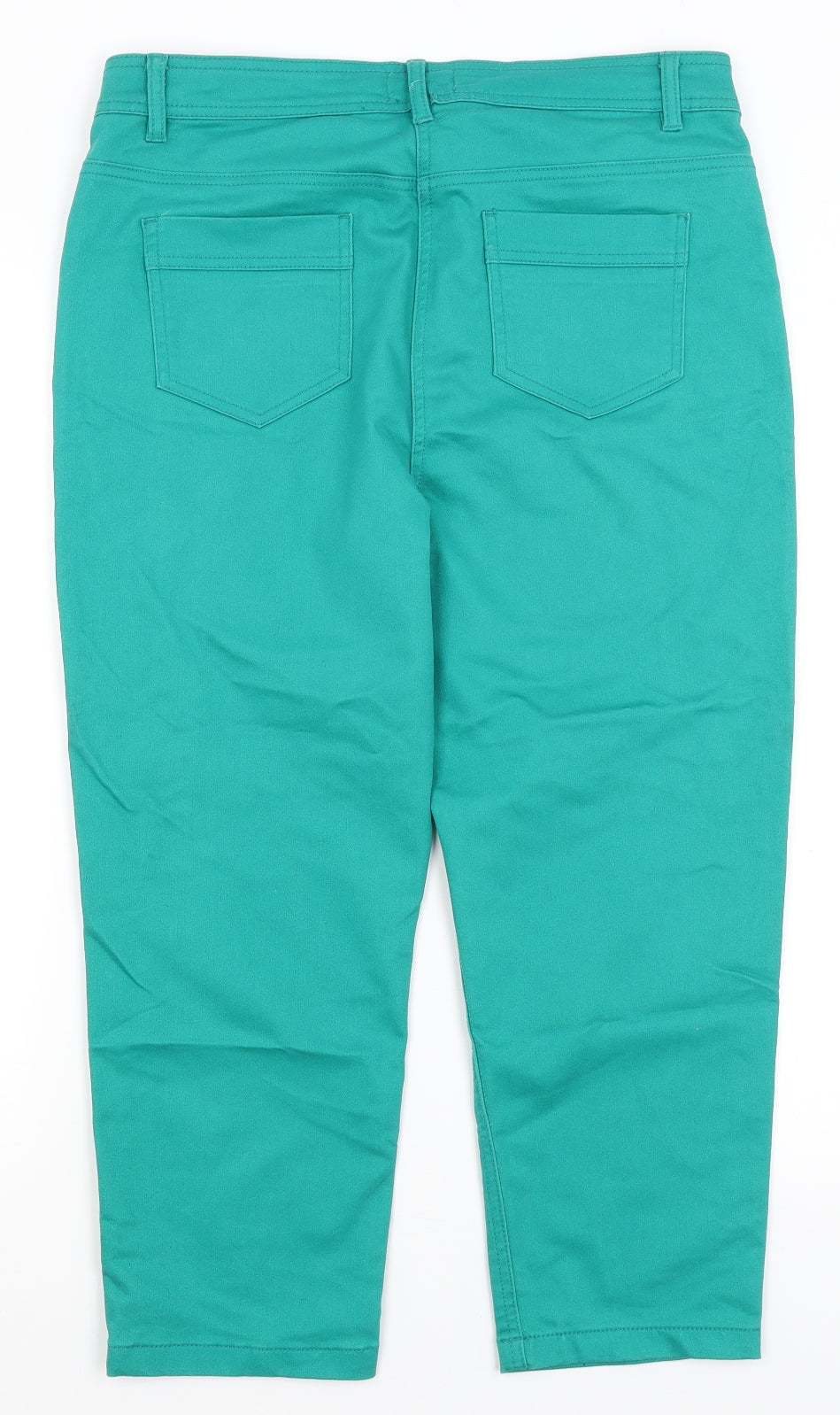 Soon Womens Green   Cropped Jeans Size 14 L23 in