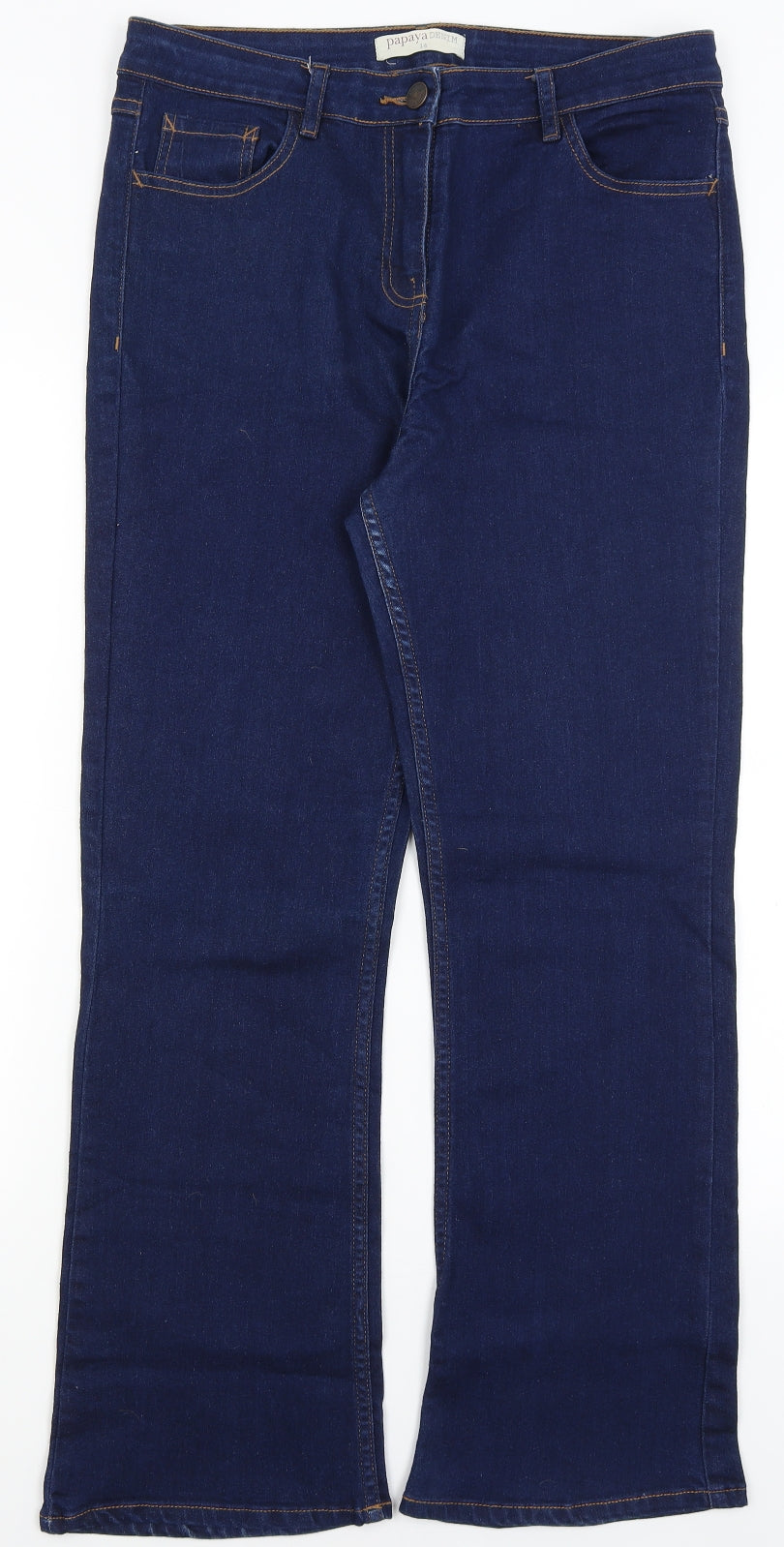 Papaya Womens Blue   Bootcut Jeans Size 14 L28 in