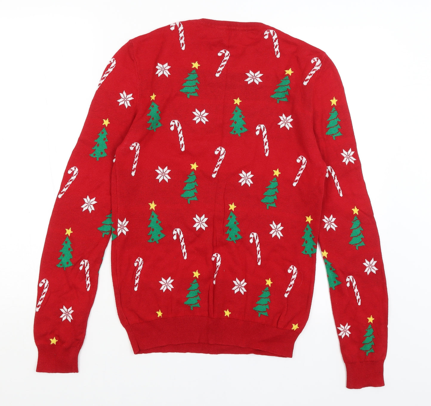 Peacocks Womens Red   Pullover Jumper Size 16  - Christmas