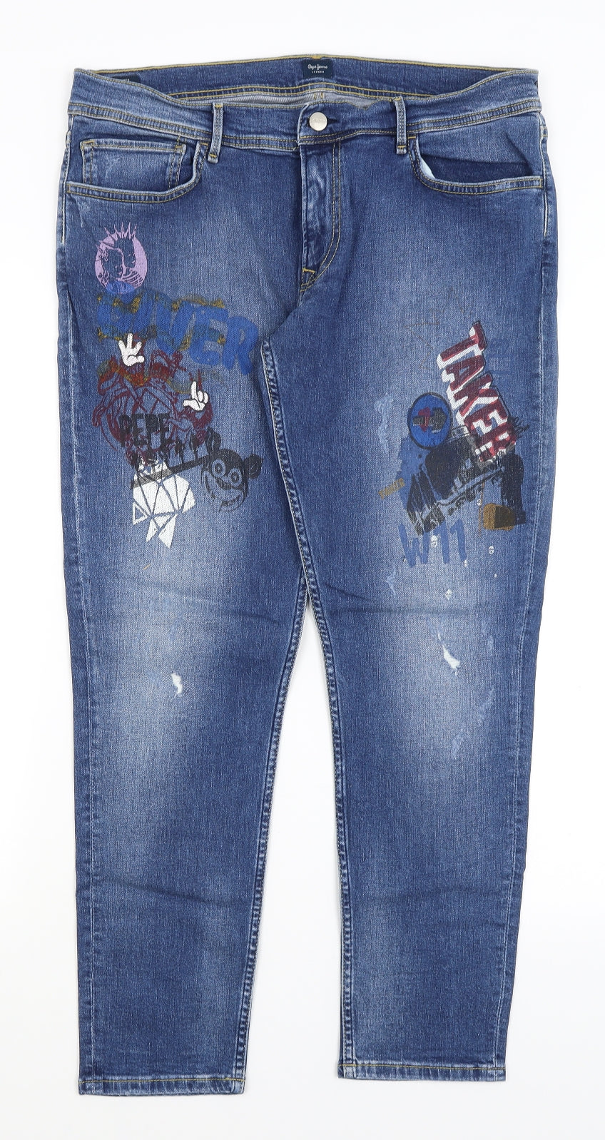 Pepe Jeans Womens Blue   Straight Jeans Size 31 in L27 in - Giver & Taker
