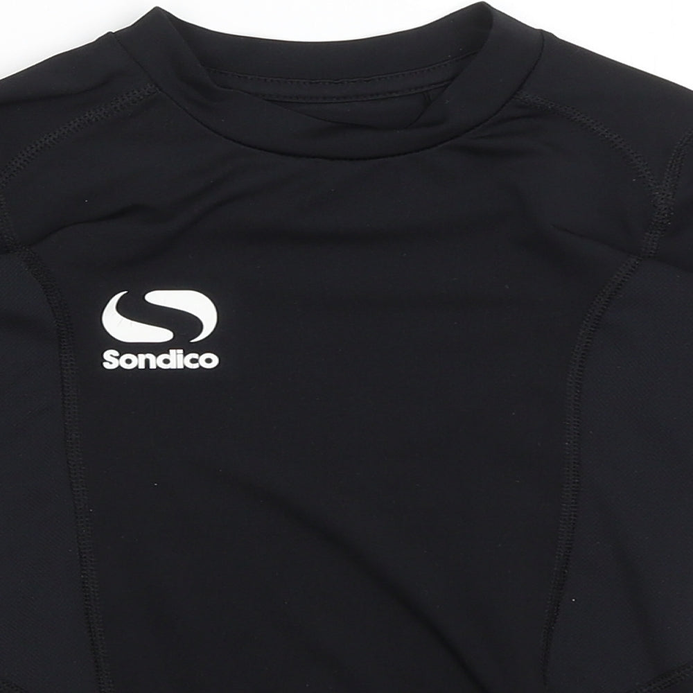 Sondico Boys Black   Basic T-Shirt Size 7-8 Years