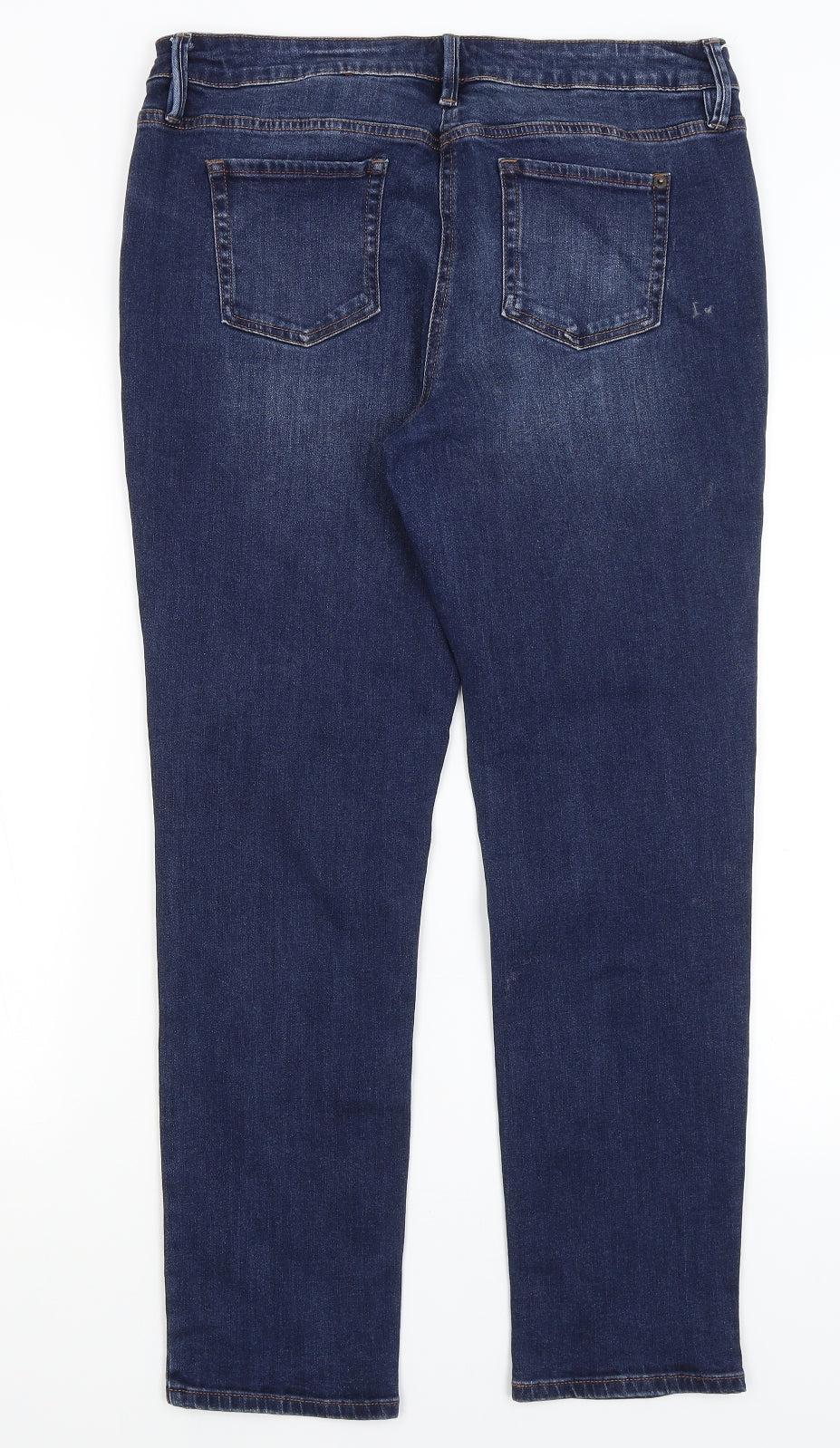 NEXT Womens Blue   Straight Jeans Size 14 L28.5 in