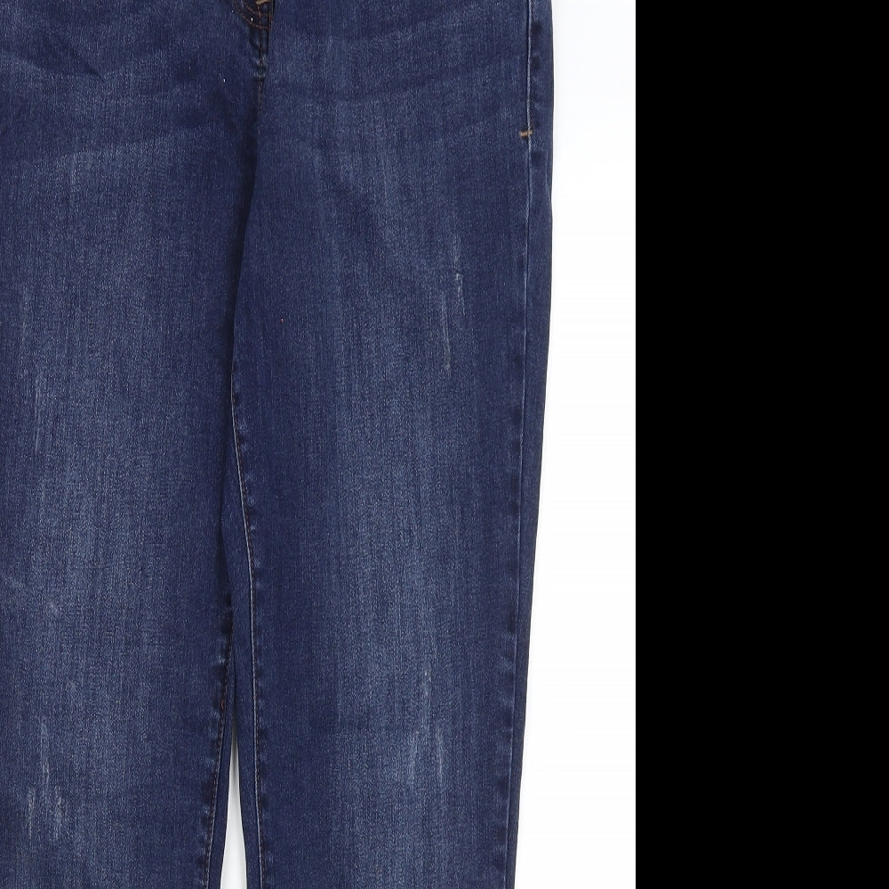 NEXT Womens Blue   Straight Jeans Size 14 L28.5 in