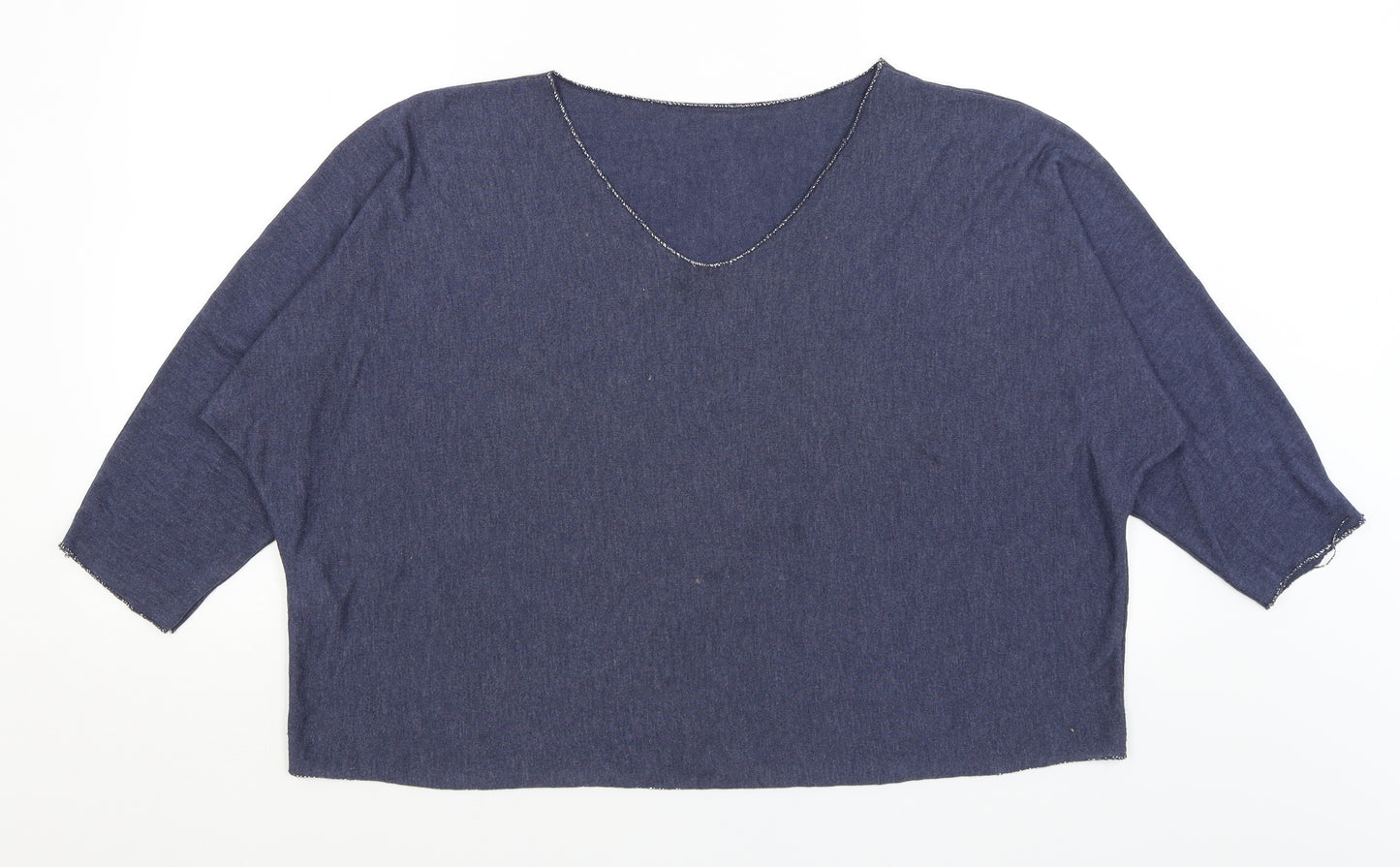 Blue Vanilla Womens Blue   Basic T-Shirt Size XL