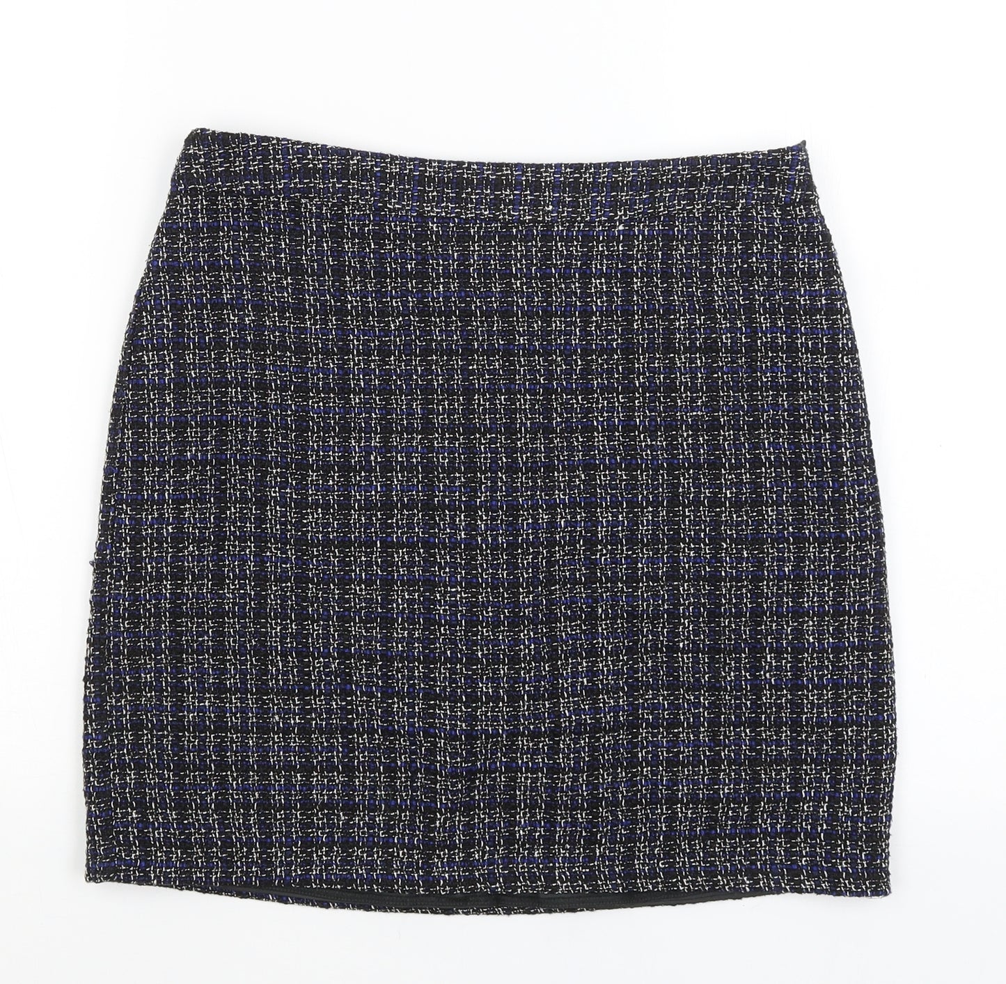 Papaya Womens Black Check  A-Line Skirt Size 10