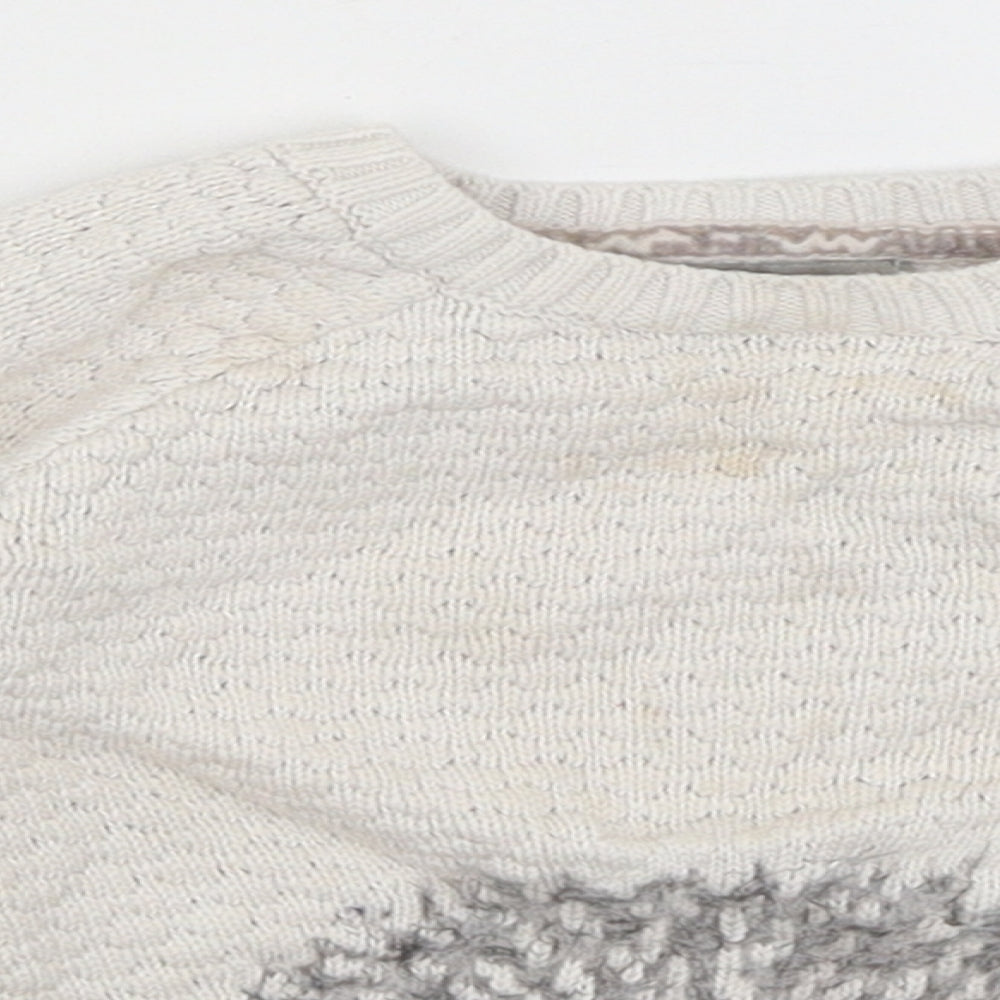 Primark Baby Ivory   Pullover Jumper Size 12-18 Months  - Hedgehog