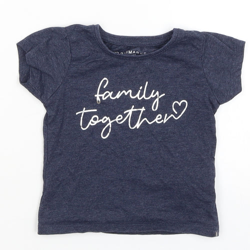Primark Baby Blue   Basic T-Shirt Size 12-18 Months  - Family Together