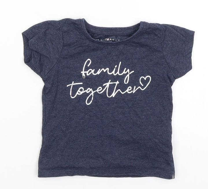 Primark Baby Blue Basic T-Shirt Size 12-18 Months - Family Together