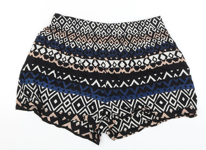 @Republic Womens Black Geometric Hot Pants Shorts Size M