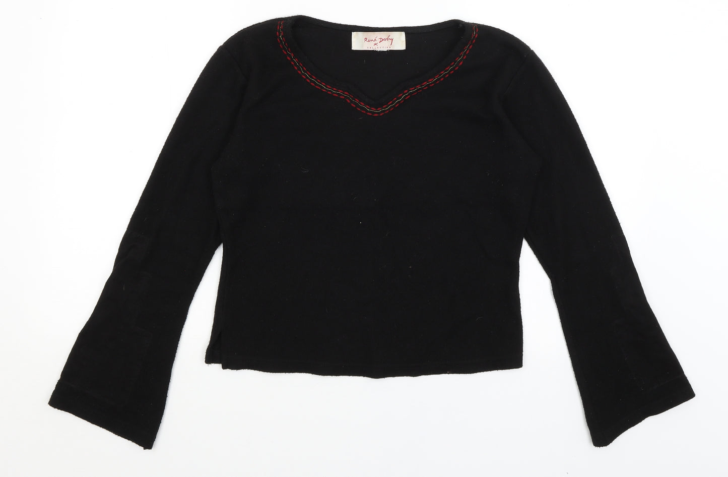 Rene Derhy Womens Black   Pullover Jumper Size M