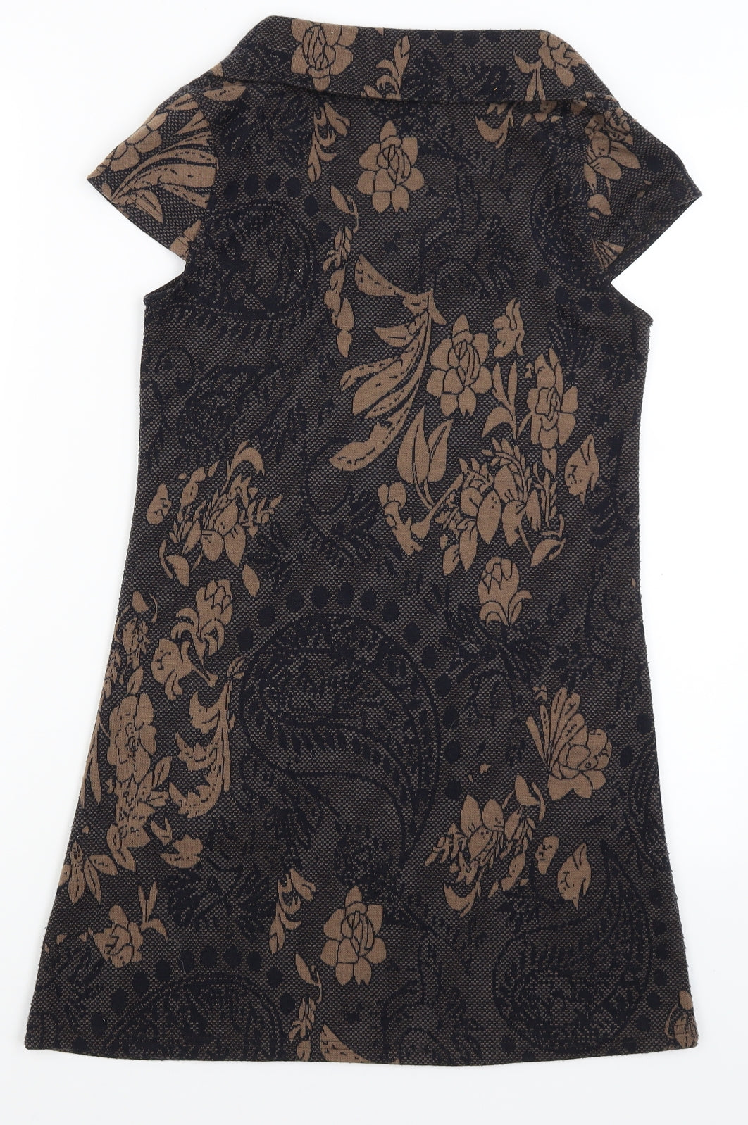 Izabel  Womens Black Floral  A-Line  Size 8