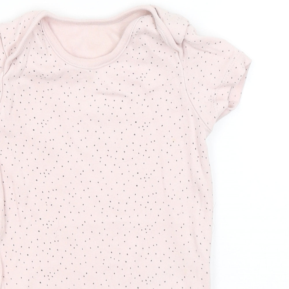 F&F Baby Pink Spotted  Romper One-Piece Size 12-18 Months