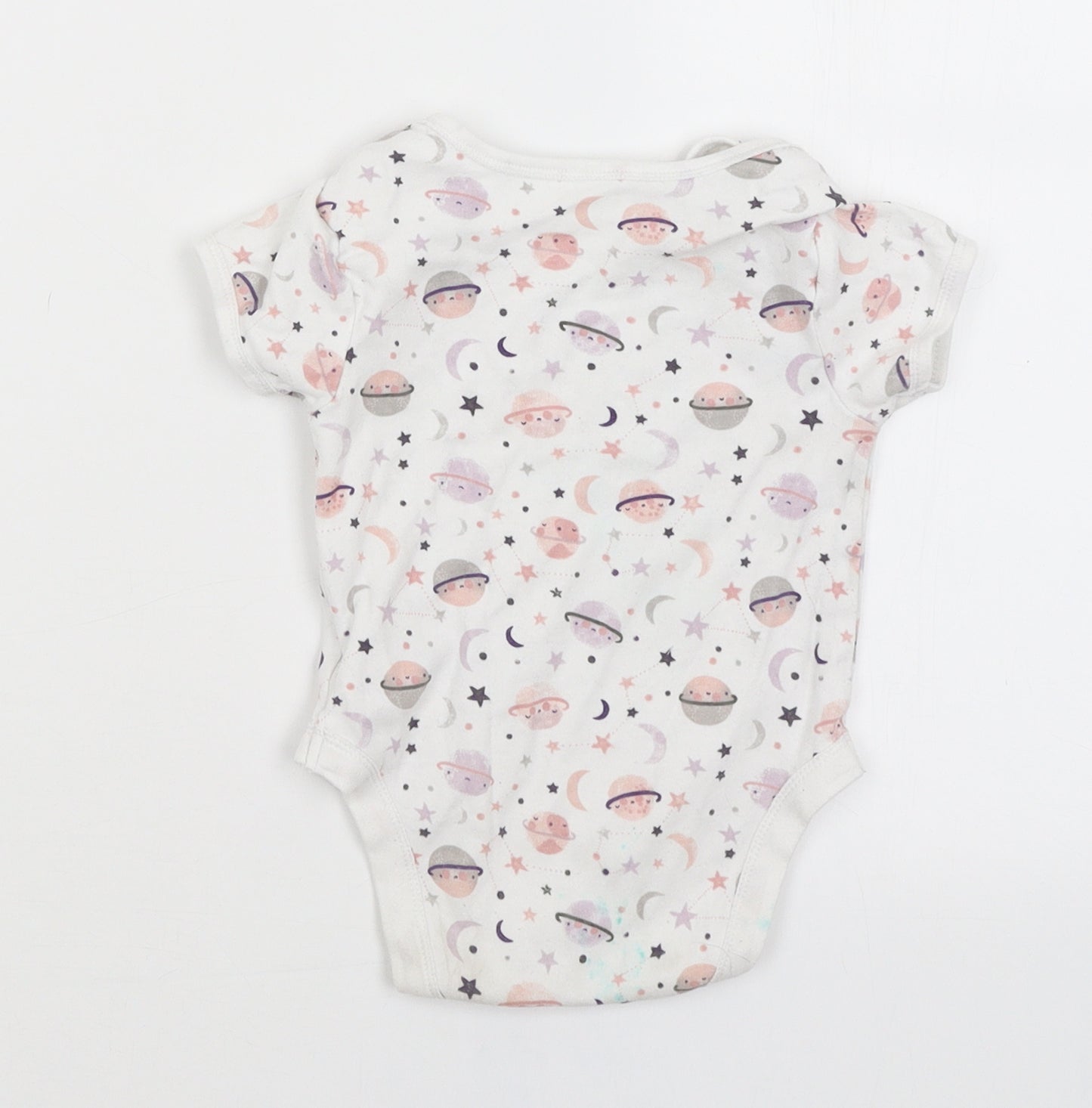 Primark Baby White   Romper One-Piece Size 12-18 Months  - Planets
