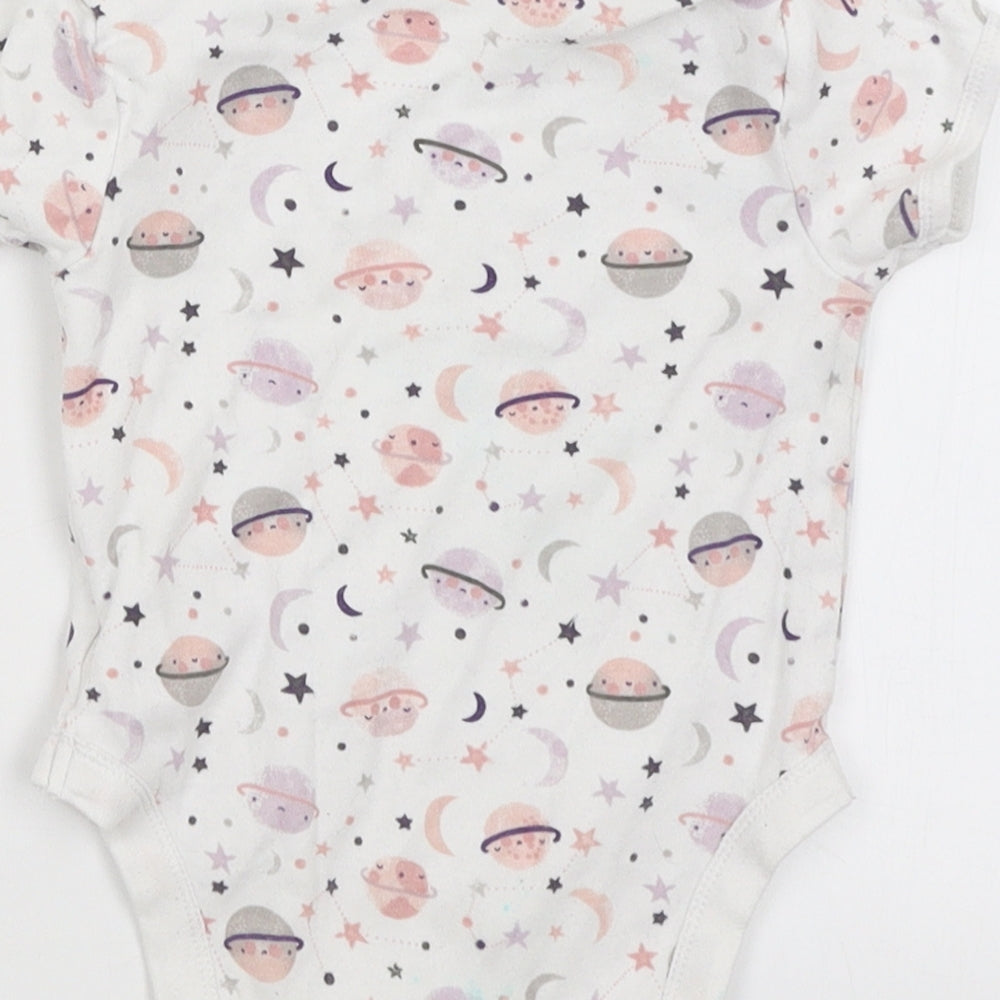 Primark Baby White   Romper One-Piece Size 12-18 Months  - Planets