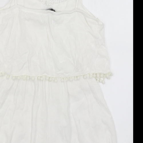 Primark Womens White   Playsuit One-Piece Size M