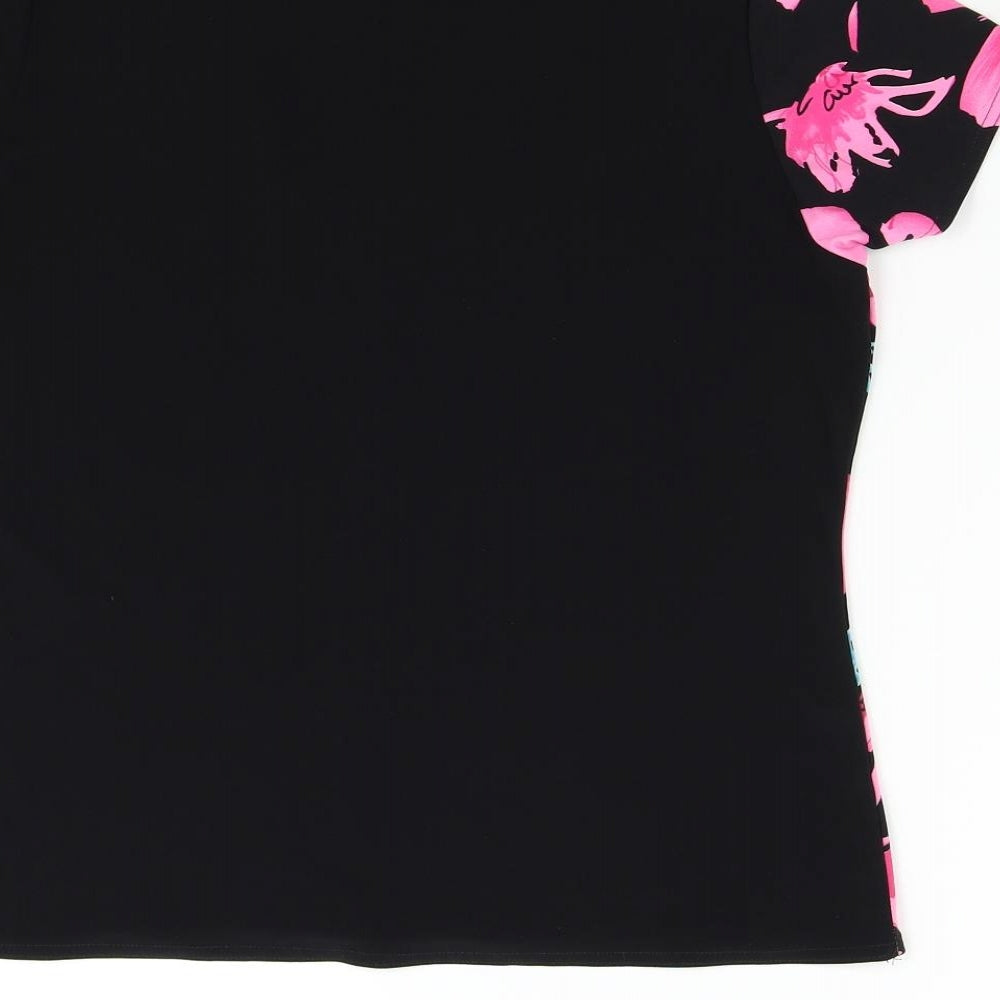 Text Womens Black   Basic T-Shirt Size XL