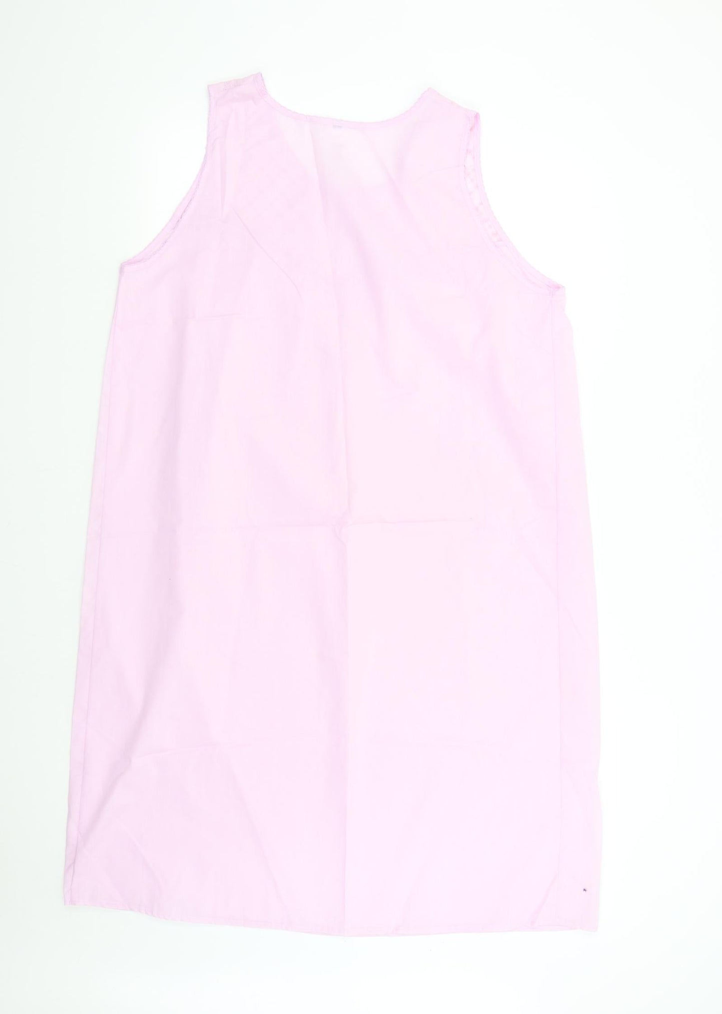 M&Co Womens Pink Solid   Nightshirt Size 16